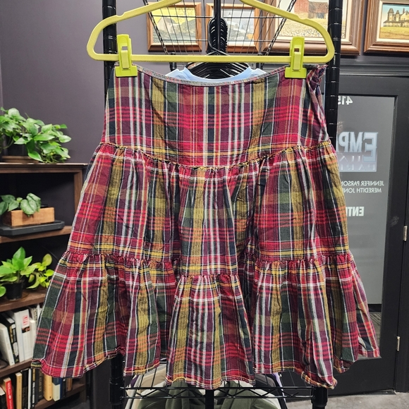 American Living Dresses & Skirts - AMERICAN LIVING Tiered Tartan Cotton Skirt 12